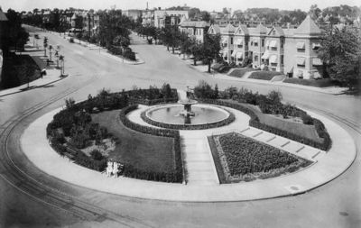 truxton1 The historic Truxton traffic circle, gone since 1947