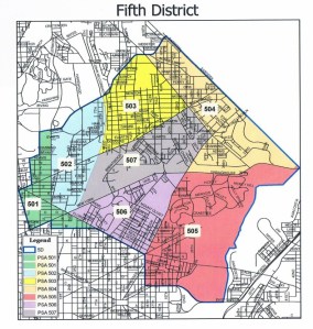 New 5th District Police Map