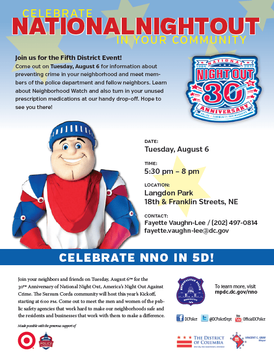 National Nite Out 2013 flier