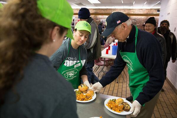 S.O.M.E. Joe Biden serving on MLK Day 2014 01 20