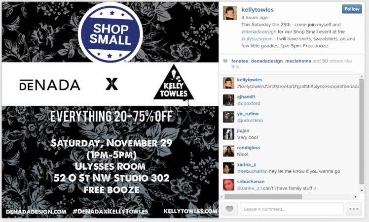 52 O Street Studio Shop Small Saturday 2014 11 26