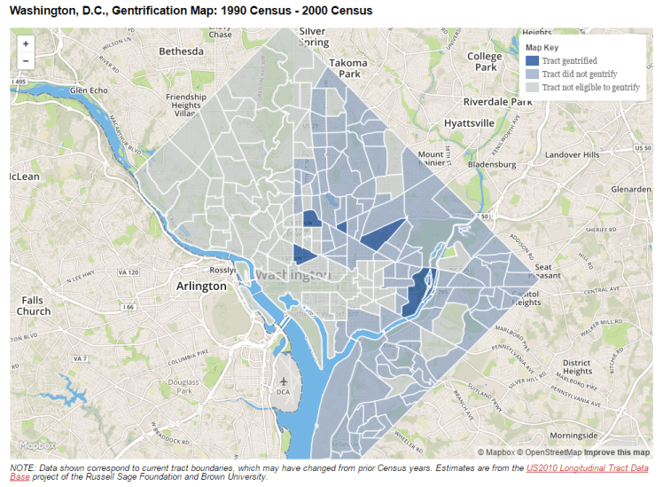 Washington DC gentrification map 2000 census - present 2015 02 #3