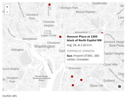 Hanover Pl NW gun arrest 2015 09 05