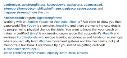 GetStrong Fitness Sweat Club certified personal trainer certificate 2015 11 #2