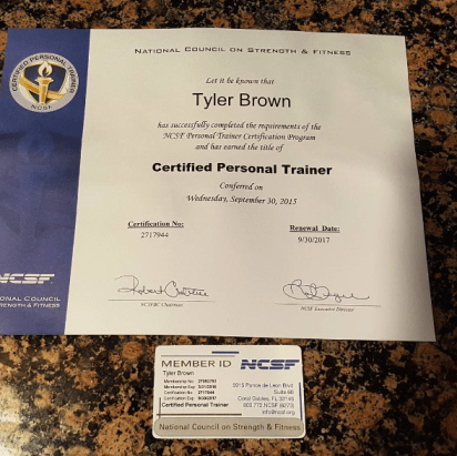 GetStrong Fitness Sweat Club certified personal trainer certificate 2015 11