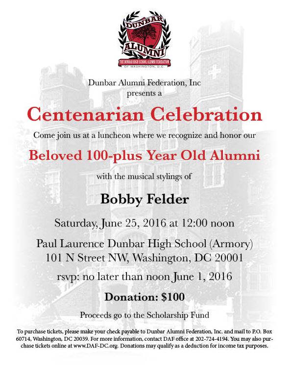 Dunbar Alumni Federation luncheon 2016 06 25