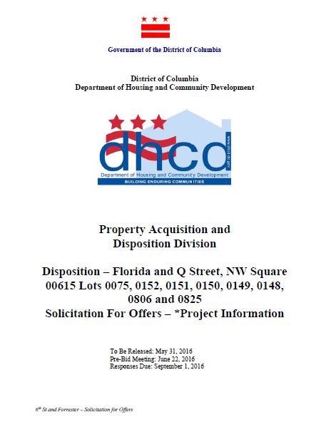 DHCD FlaQNW disposition RFP cover page 2016 05 31