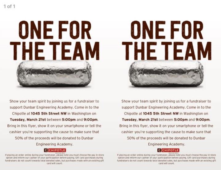 Dunbar fundraiser 2017 03 21