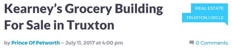 Kearney's Grocery building for sale 207 07 11