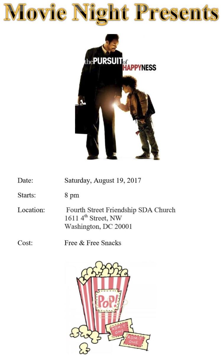 4th Street-Friendship SDA church movie night 2017 08 19 #2