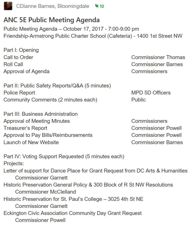 ANC5E meeting agenda 2017 10 17 #1