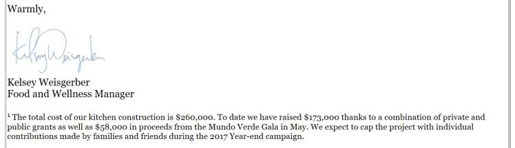 Mundo Verde PCS kitchen donation msg 2017 11 23 #3