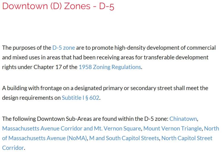 Zoning D-5 description