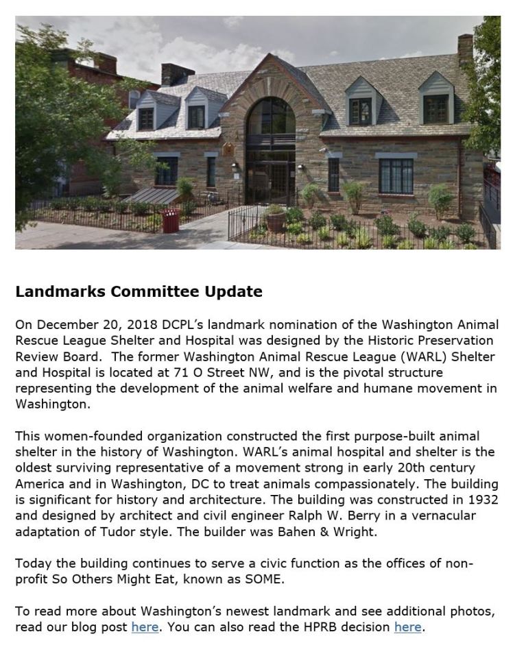 71 o street nw dcpl newsletter 2019 jan