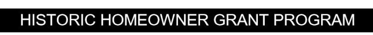 historic homeowner grant program