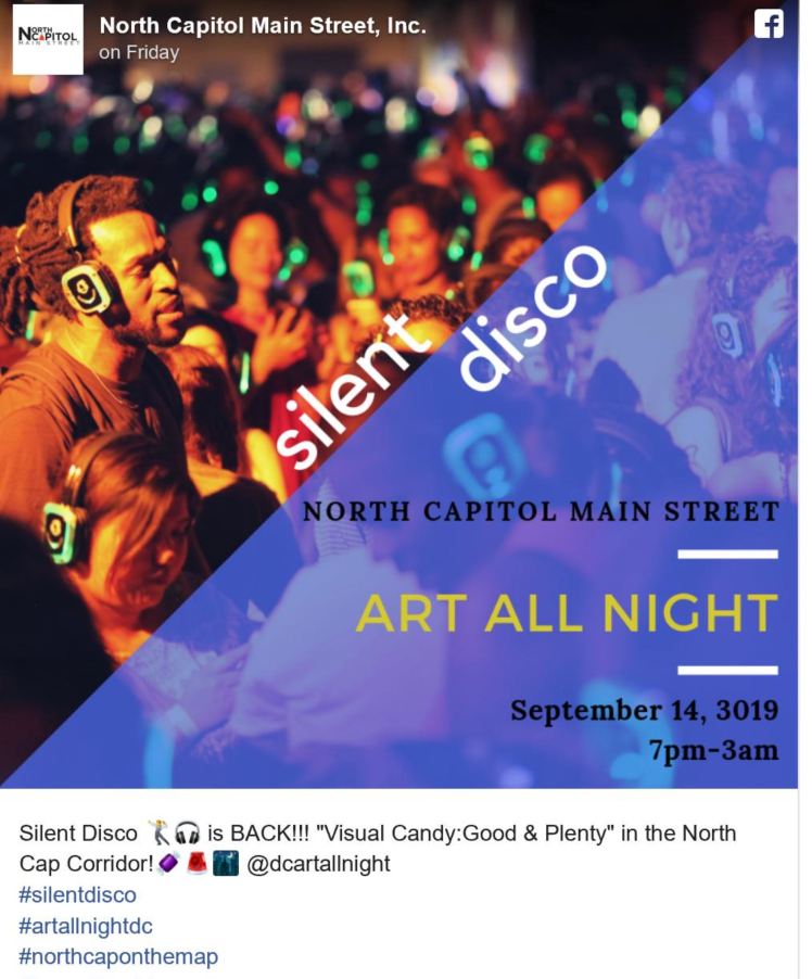 Art All Night 2019 silent disco