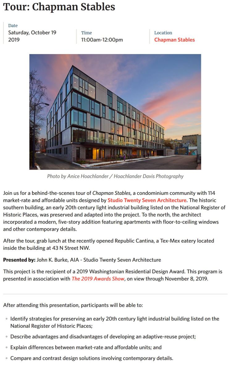 Chapman Stables 2019 10 19